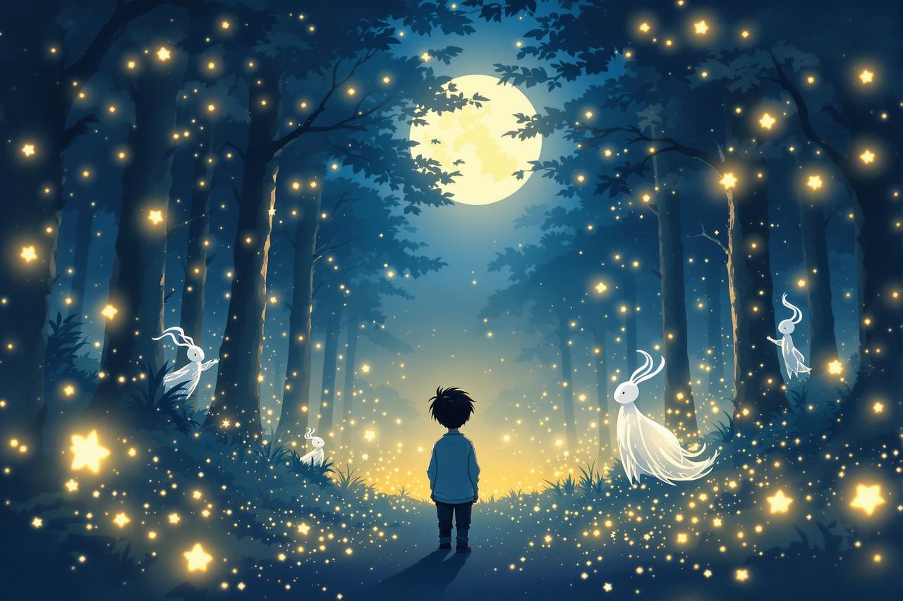 Ai承认短剧 - 萤火之森物语 - 治愈暖心动漫短剧封面